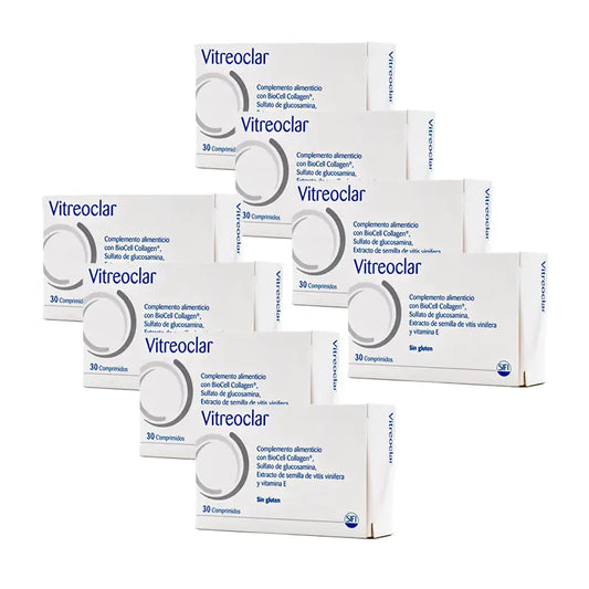 Pack 8 Vitreoclar Complemento Alimenticio Salud Ocular 30 comprimidos