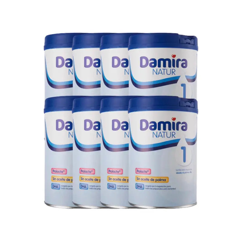 Pack 8 X Damira Natur 1 Leche de Inicio 800 gr