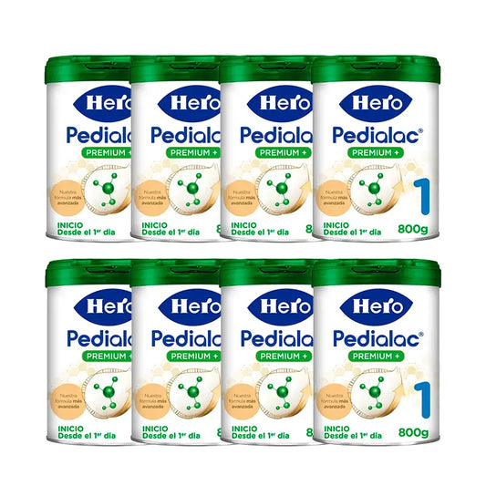 Pack 8 X Hero Baby Leche De Inicio Pedialac 1 800G