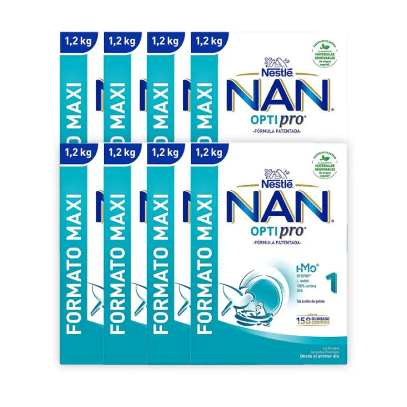 Pack 8 X Nestlé Nan Optipro 1 1.2 Kg