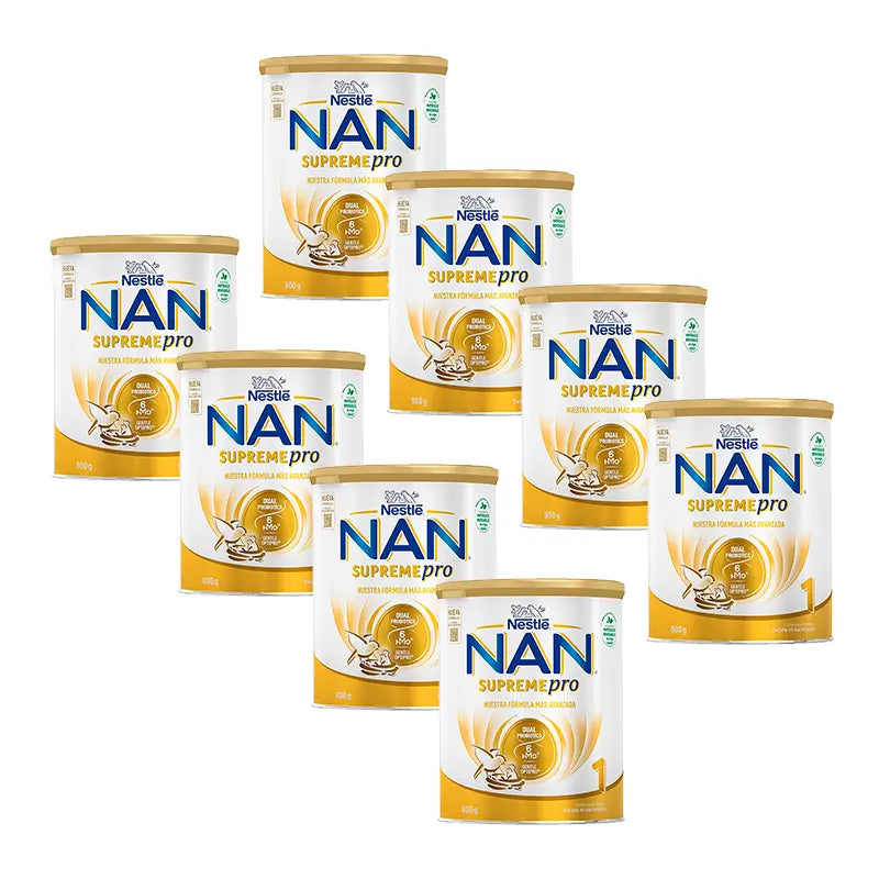 Nestlé Nan Supreme Pro 1 Leche de Inicio, 8X800 gr