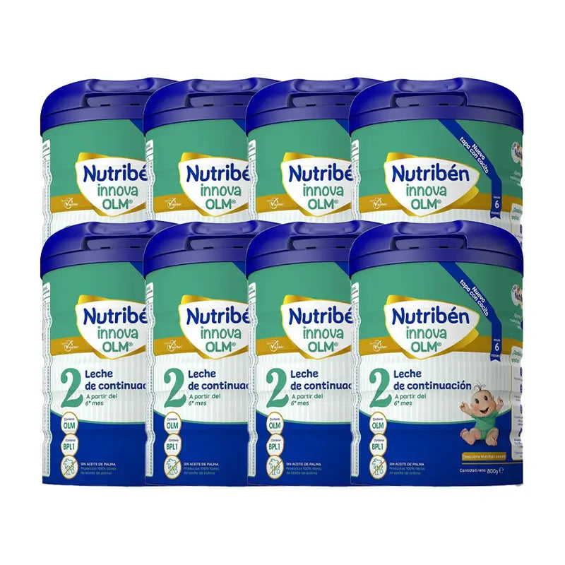 Pack 8 X Nutriben Leche Innova 2, 800 gr