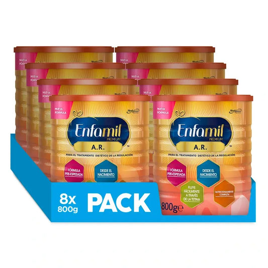 Enfamil Pack A.R Fórmula Para El Manejo Dietético De La Regurgitación, 8 x 800 Gr