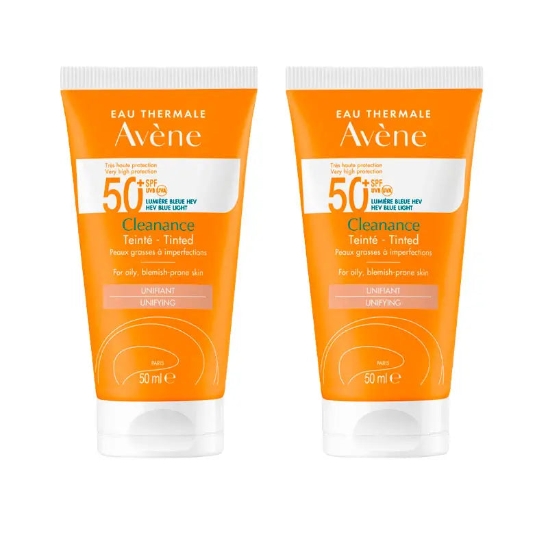 Avene Cleanance SPF 50+ Protector Facial con Color 2x50 ml