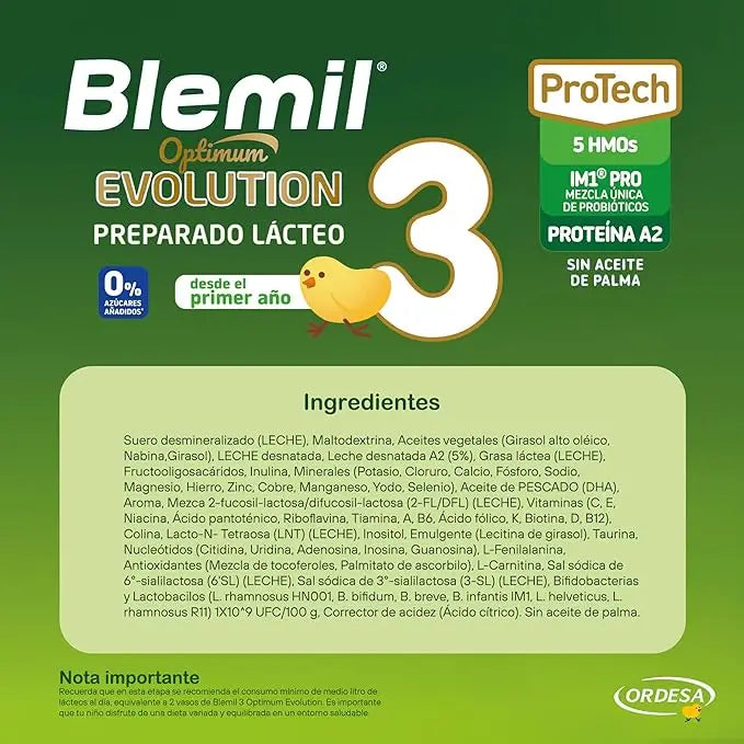 Blemil Optimum Evolution 3 Leche de Crecimiento, 6X800 gr