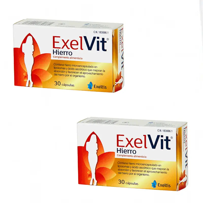 Pack Exelvit Hierro 2x30 Cápsulas