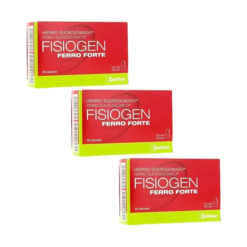 Pack Fisiogen Ferro Forte, 3x30 Cápsulas