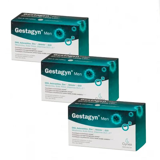 Pack Gestagyn Men Cápsulas Gelatina Blanda 3x60 Cápsulas