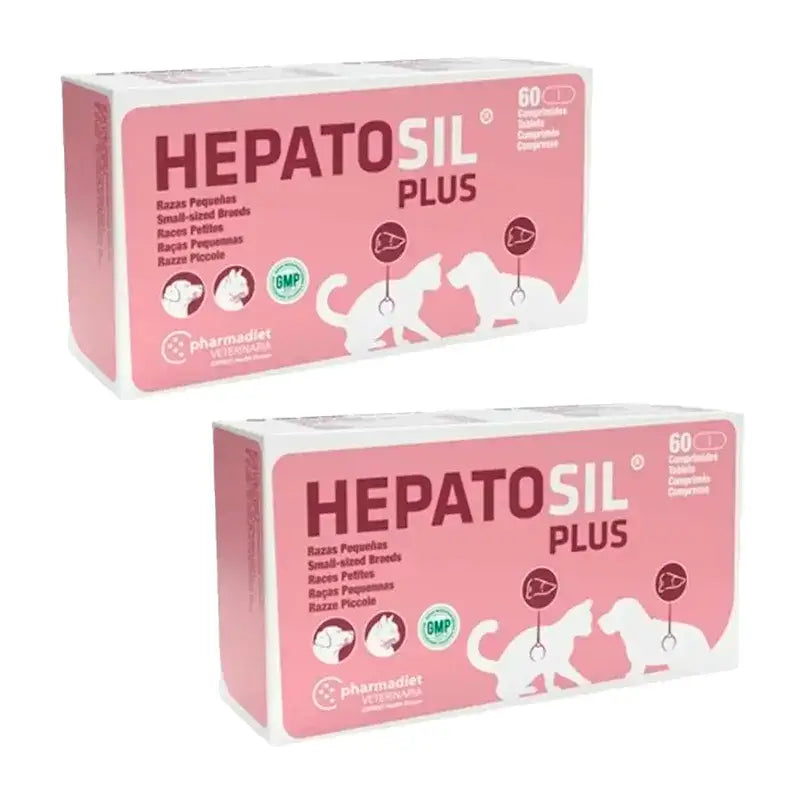 Hepatosil Plus Razas Pequeñas, Pack 2 x 60 Comprimidos