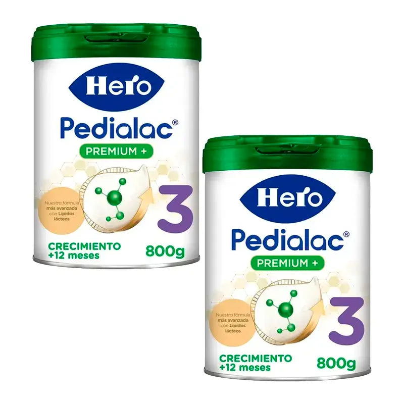 Pack Hero Baby Pedialac Leche 3 Bote, 2 x 800 Gr