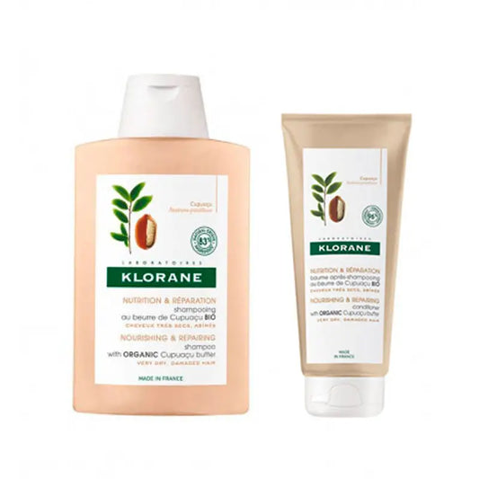 Klorane Pack Champú al CupuaÇu Bio, 400 ml +  Klorane Acondicionador al CupuaÇu Bio, 200 ml