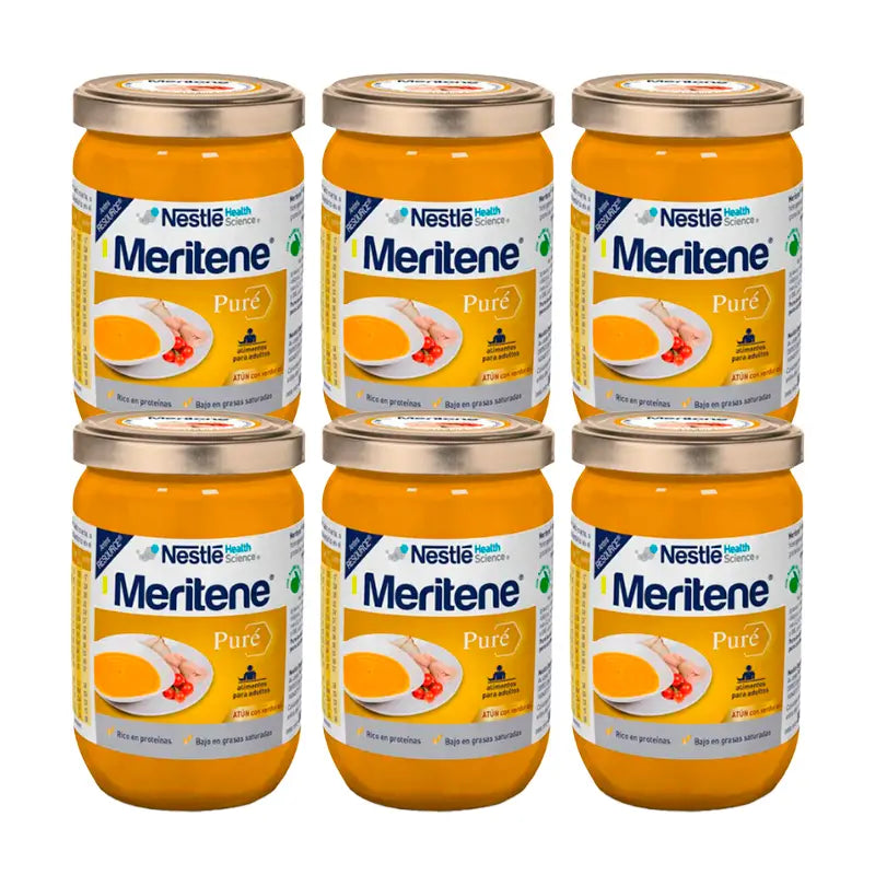 Pack Meritene Puré de Atún con Verduras 6x300 gr