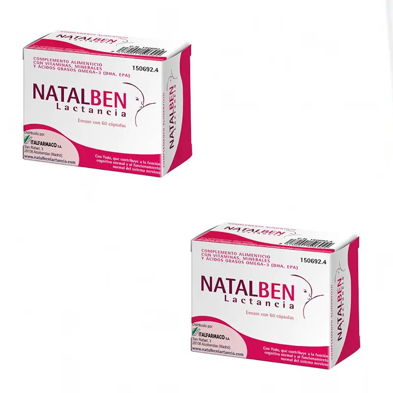 Pack Natalben Lactancia, 2x60 Cápsulas