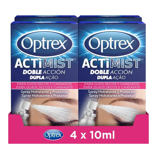 Optrex Actimist Spray Ojos Secos E Irritados Pack 4x10 ml