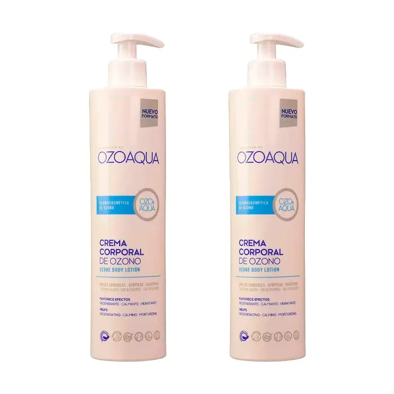 Pack Ozoaqua Crema Corporal De Ozono, 2x500 ml