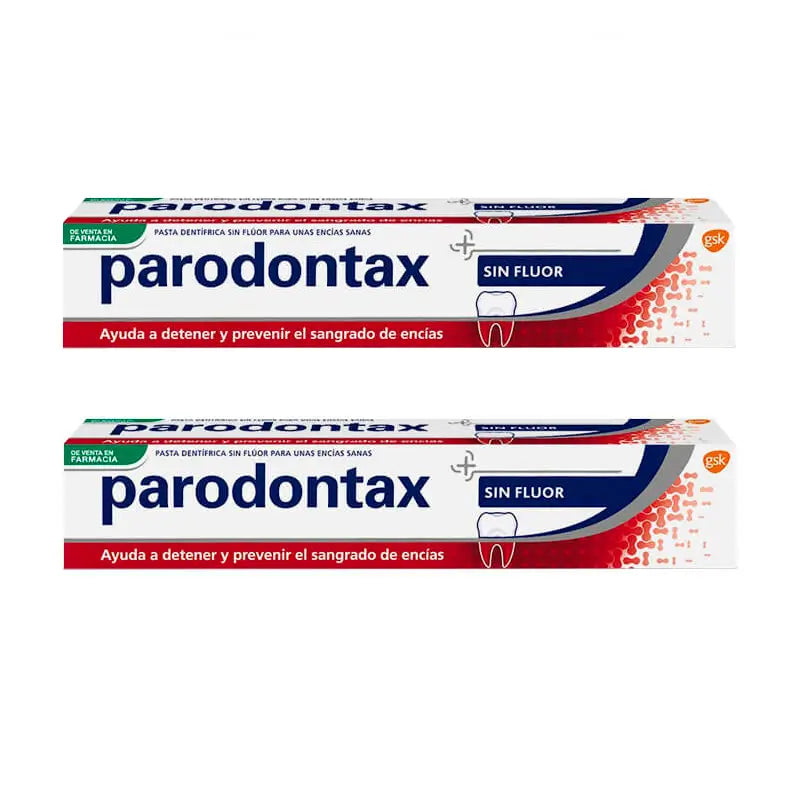 Parodontax Pack Pasta De Dientes Sin Flúor, 2 x 75 ml