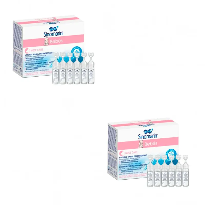 Pack Sinomarin Bebes Monodosis Prod. Sanitario, 2x24 Unidades