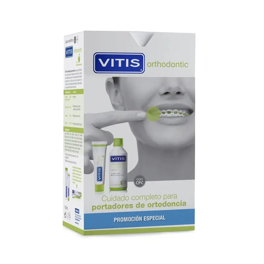 VITIS Pack Orthodontic Pasta Dentífrica 100 ml + Colutorio 500 ml