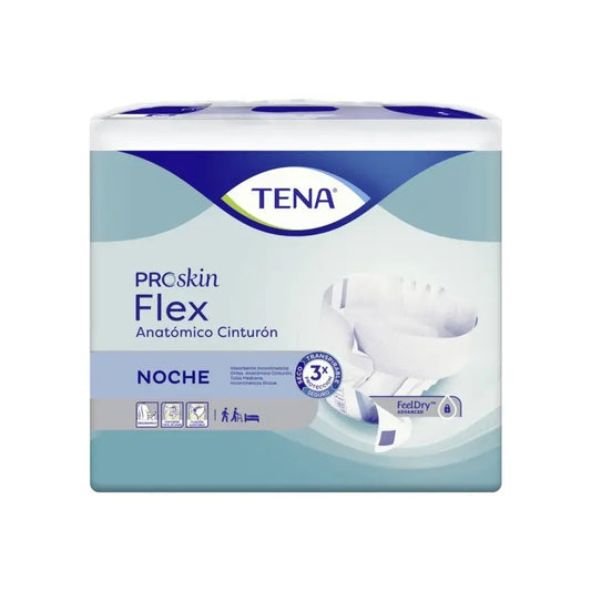 TENA Flex Pañal Anatómico Cinturón Talla Grande Noche 20 unidades