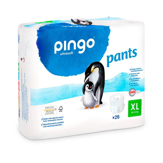 Pingo Pañales Ecológicos T6 (16 kg+), 26 Unidades