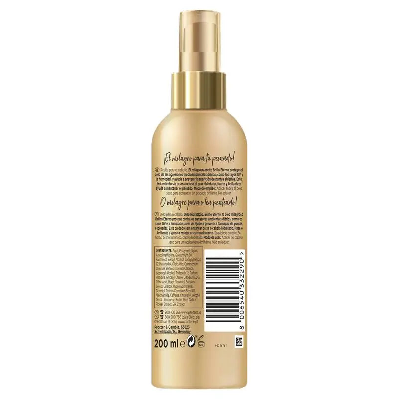 Pantene Pro-V Aceite Capilar Brillo Eterno 200 Ml