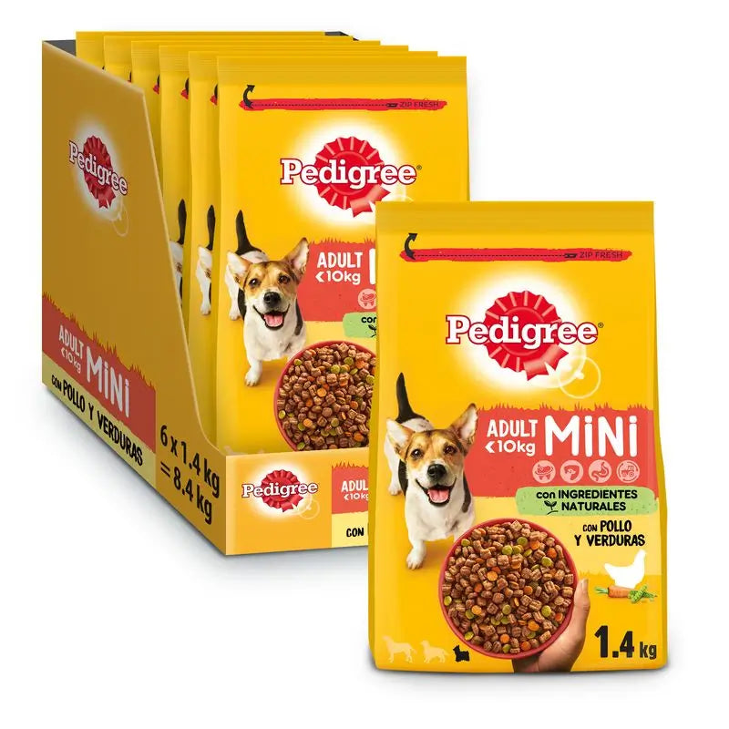 Pedigree Mini Adult Pollo Y Verduras 6X1,4Kg