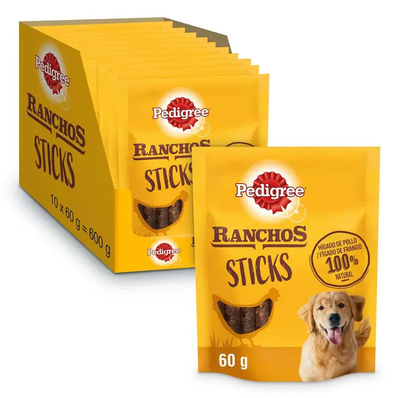 Pedigree Ranchos Barritas Higado 10X60Gr