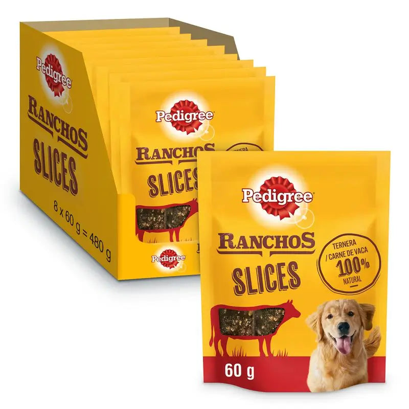 Pedigree Ranchos Tiras Ternera 8X60Gr