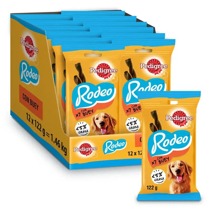 Pedigree Rodeo Buey 7 Tiras 12X122Gr