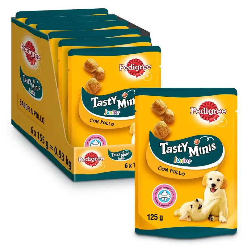 Pedigree Tasty Mini Junior Pollo 6X125Gr