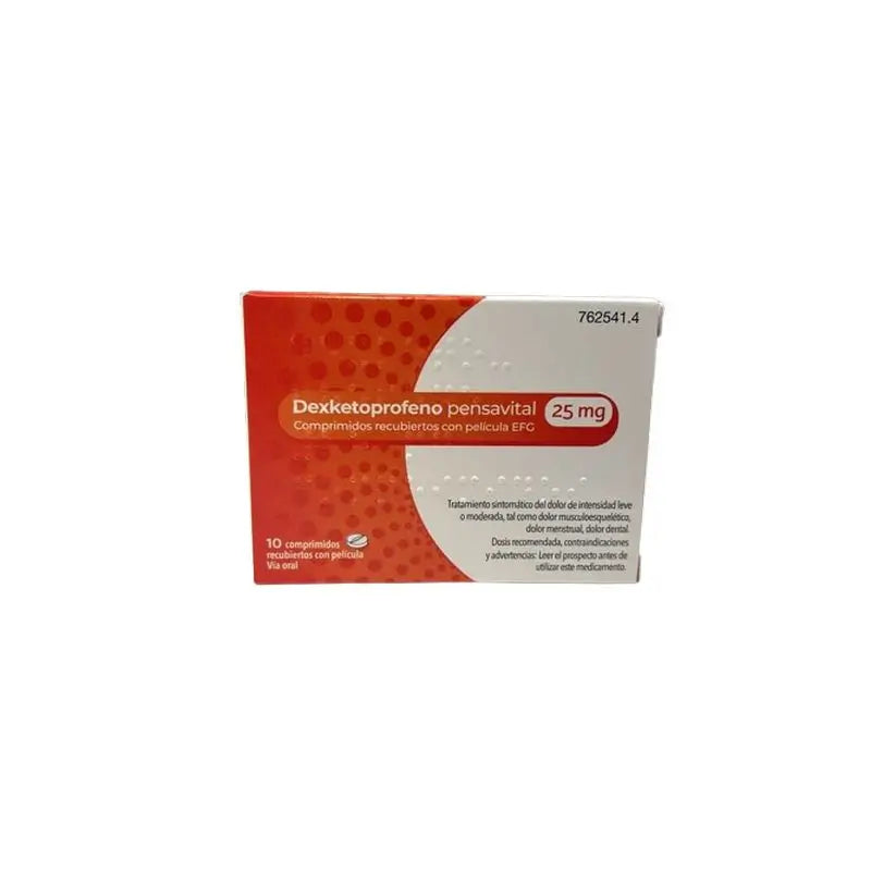 Pensavital Efg Dexketoprofeno 25 Mg, 10 comprimidos recubiertos