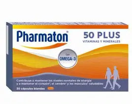 Pharmaton 50 Plus 30 cápsulas