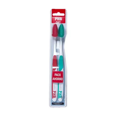 PHB Duplo Cepillo Dental Adulto Plus Medio