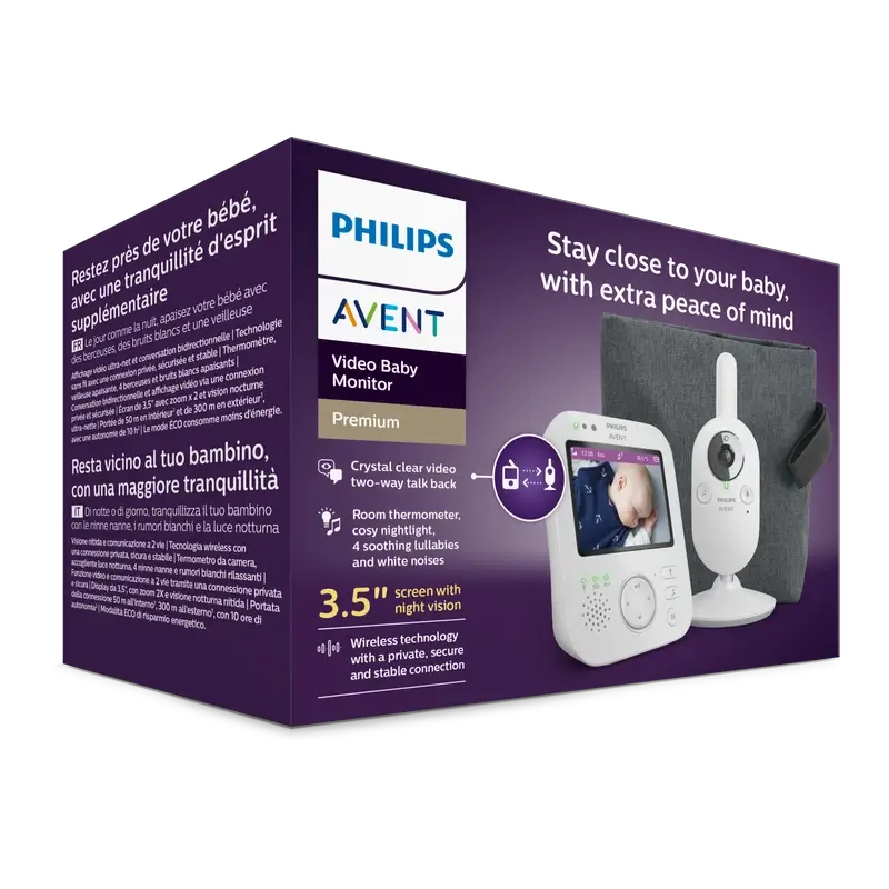 Philips Avent  Vigilabebés Premium Con Vídeo Digital Premium