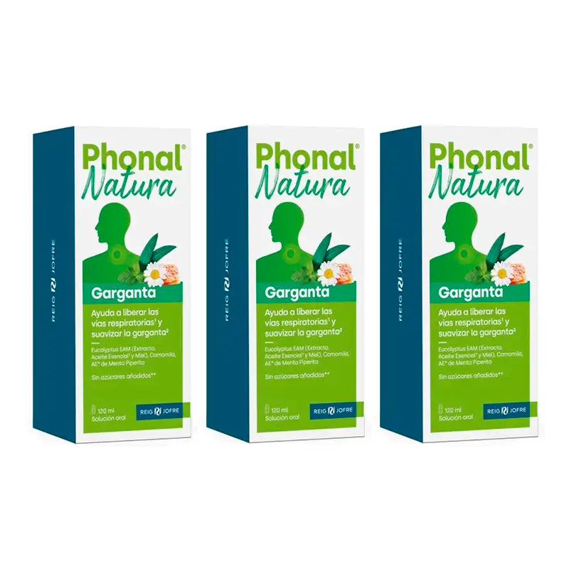 Phonal Natura  Triplo Garganta 120 Ml, 3 x 120 ml