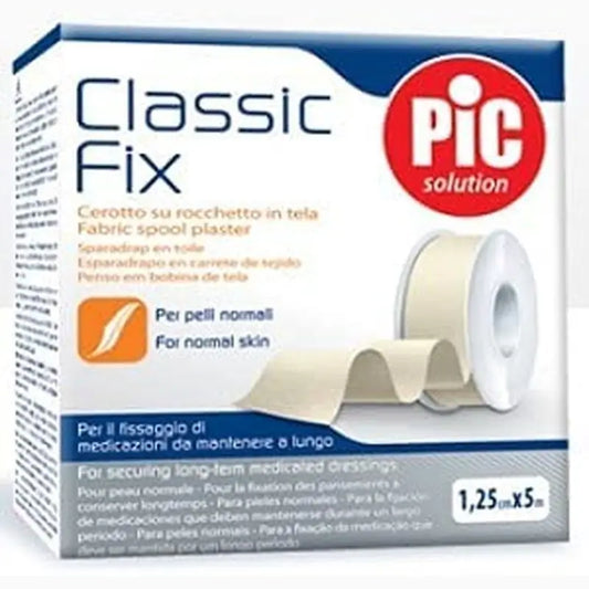 Pic Esparadrapo Classic Fix Tela Rollo Blanco 1,25Cmx5M