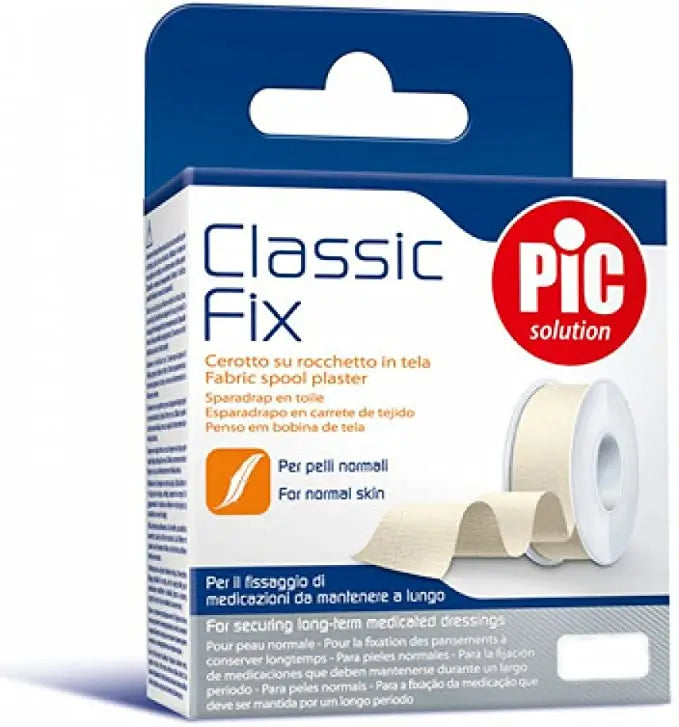 Pic Esparadrapo Classic Fix Tela Rollo Blanco 5Cmx5M