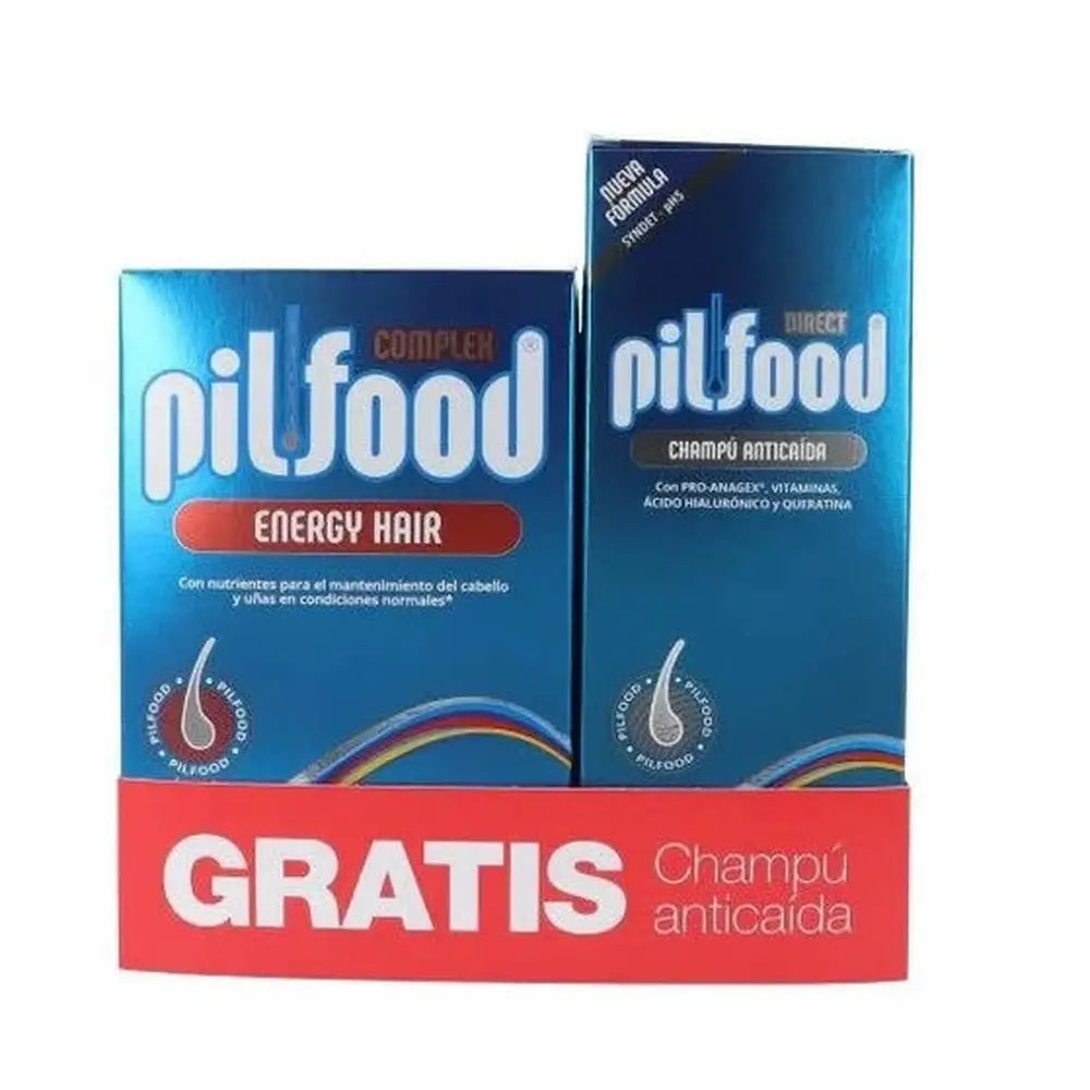 Pil-Food Pack Energy 60 Comp + Champú 200 ml GRATIS