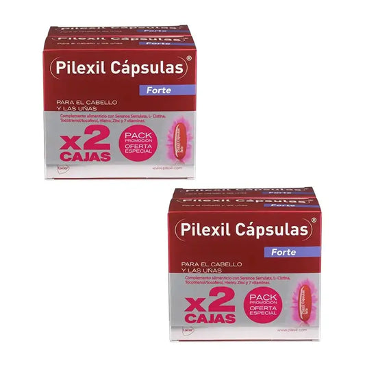 Pilexil Cápsulas Anticaída Forte Pack 2 x 100