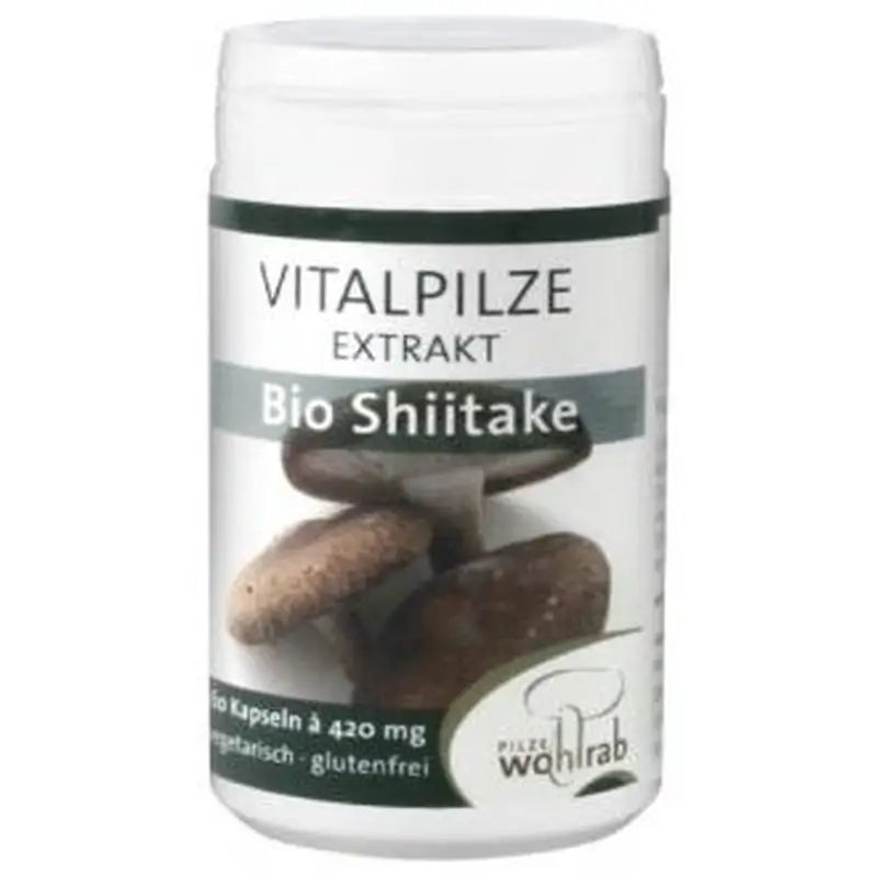 Pilze Wolhrab Shiitake Bio 60 Cápsulas