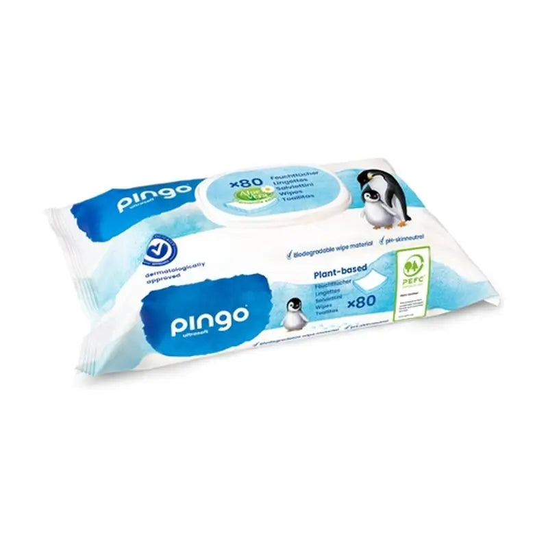 Pingo Toallitas Biodegradables, 80