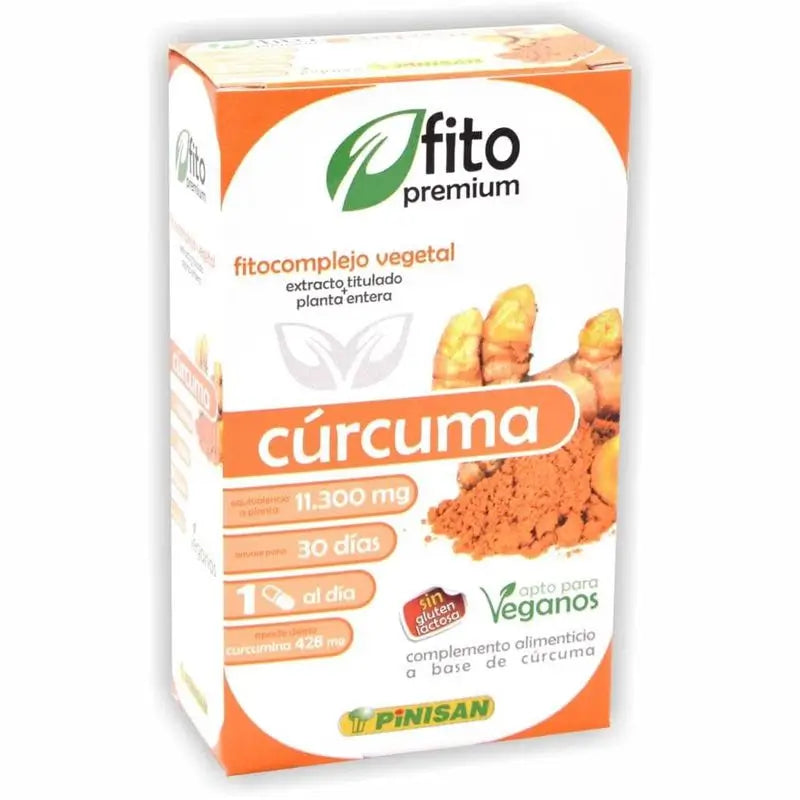 Pinisan Fitopremium Curcuma  , 30 cápsulas