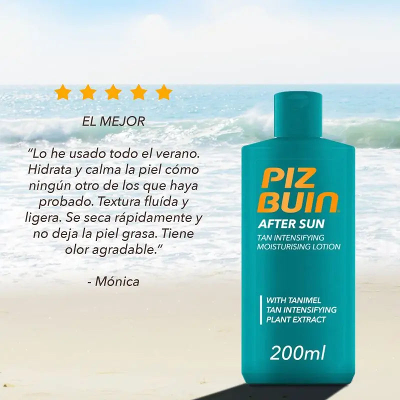 PIZ BUIN After Sun Loción Hidratante, Calmante y Refrescante, 200 ml