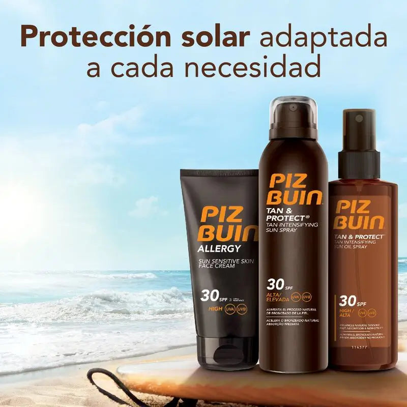 PIZ BUIN Tan & Protect Loción Solar Intensificadora del Bronceado SPF15, 150 ml