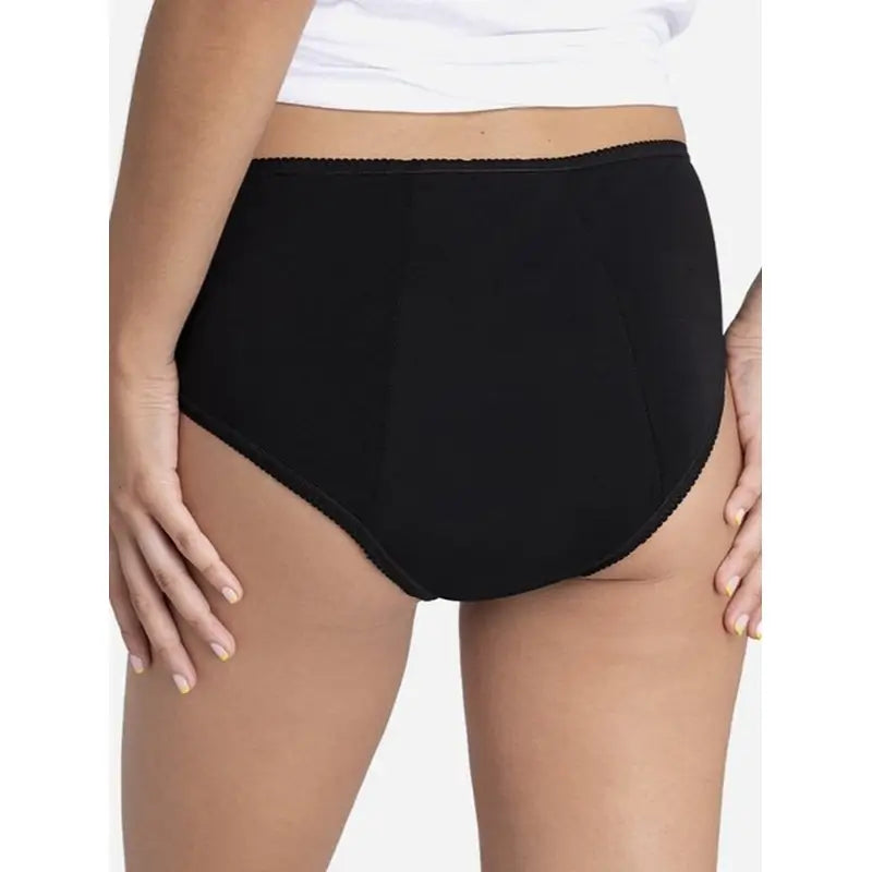 Platanomelón Kiwitas Classic Plumeti Braguitas Menstruales Negro / Xxl