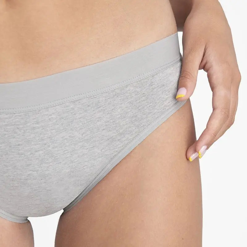 Platanomelón Salud E Higiene Kiwitas Classic Sporty Braguitas Menstruales Gris / L