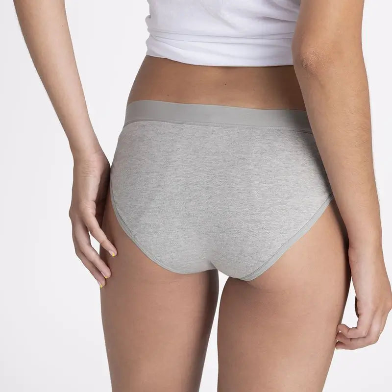 Platanomelón Salud E Higiene Kiwitas Classic Sporty Braguitas Menstruales Gris / S