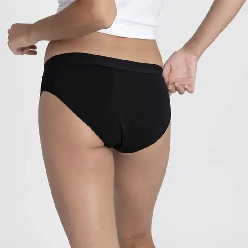 Platanomelón Kiwitas Classic Sporty Braguitas Menstruales Negro / L