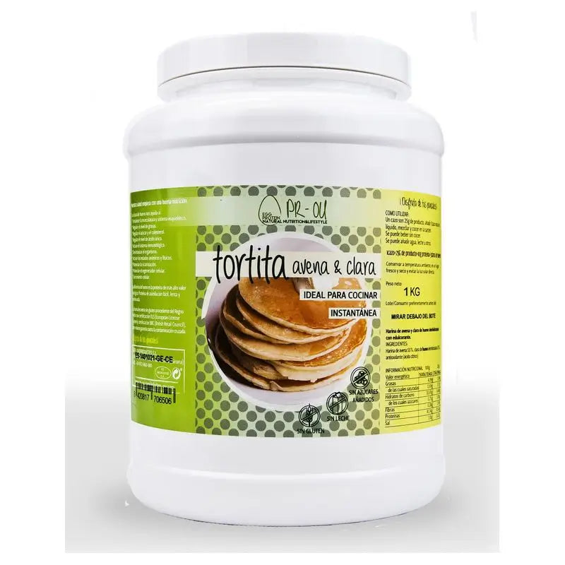 Pr-Ou Tortita  Clara+Avena Sabor Neutro 1Kg. Sg