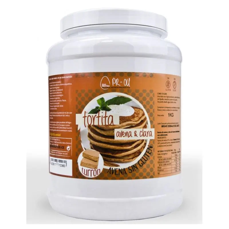 Pr-Ou Tortita Clara+Avena Sabor Turron 1Kg. Sg